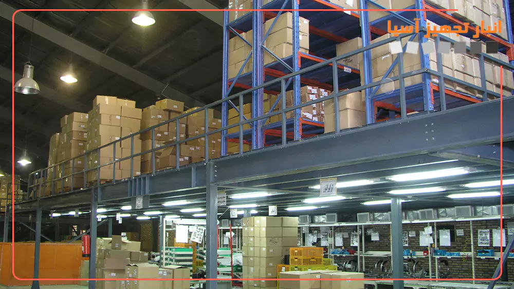 کاربرد اصلی قفسه بندی نیم طبقه سنگین در انبار صنعتی و کارخانجات
